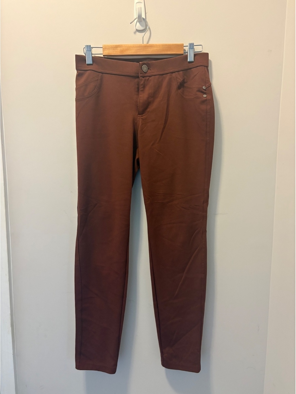 Simply Vera Knit Brown Fall Pants Medium Ladies